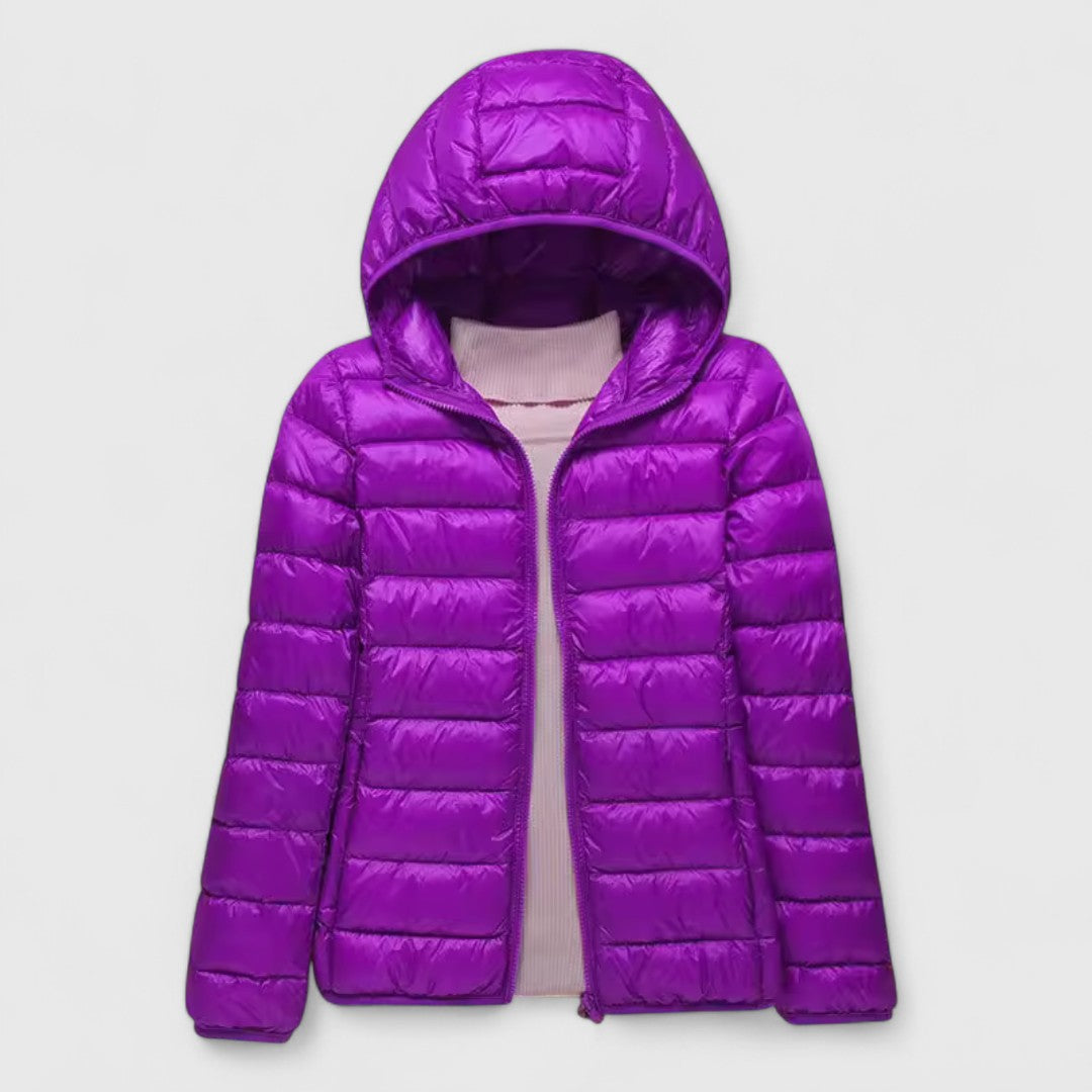 Giacca Piumino Ultra Leggera Adelaide – colore Cappuccio Viola