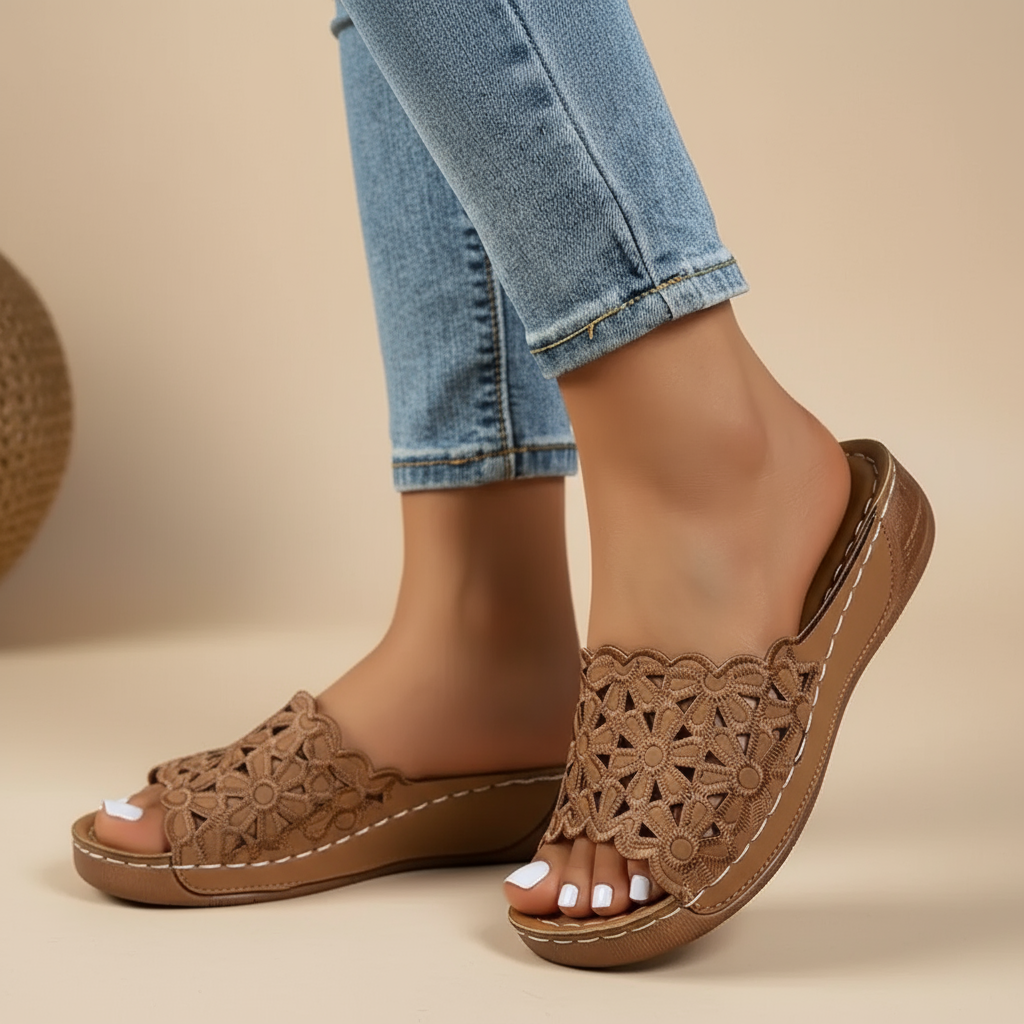 Sandali ergonomici Adriana – colore Marrone