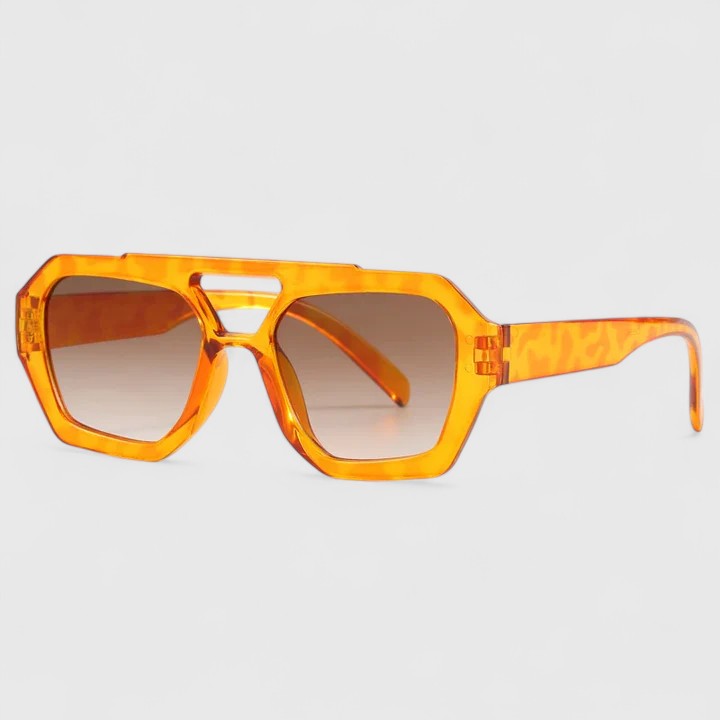 Occhiali da Sole Eleganti Anna – colore Arancione Leopardo