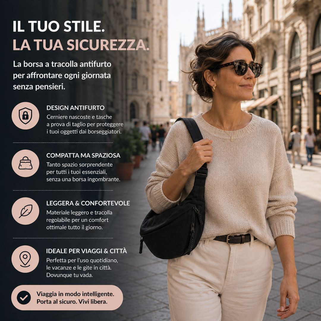 Aria – Borsa a Spalla Nero, foto 2