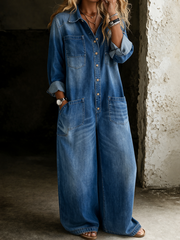 Salopette comoda e casual Arianna – colore Blu