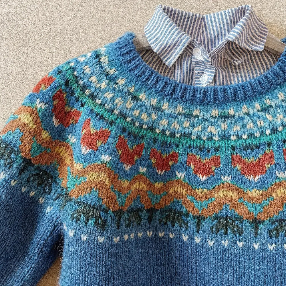 Maglione vintage classico in maglia Beatrice