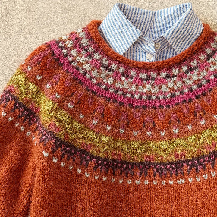 Maglione vintage chic in maglia Benedetta