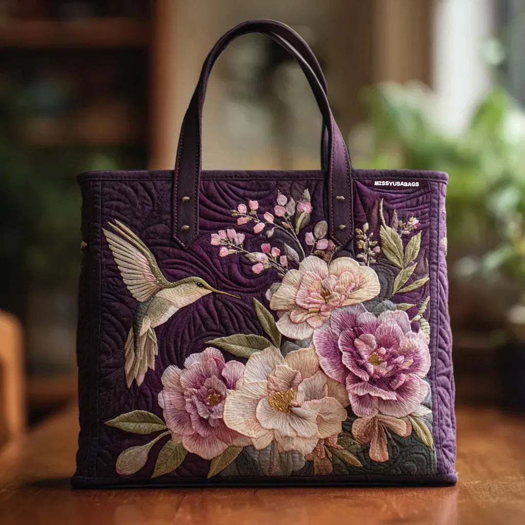 Borsa Artigianale – Colibrì e Orchidea