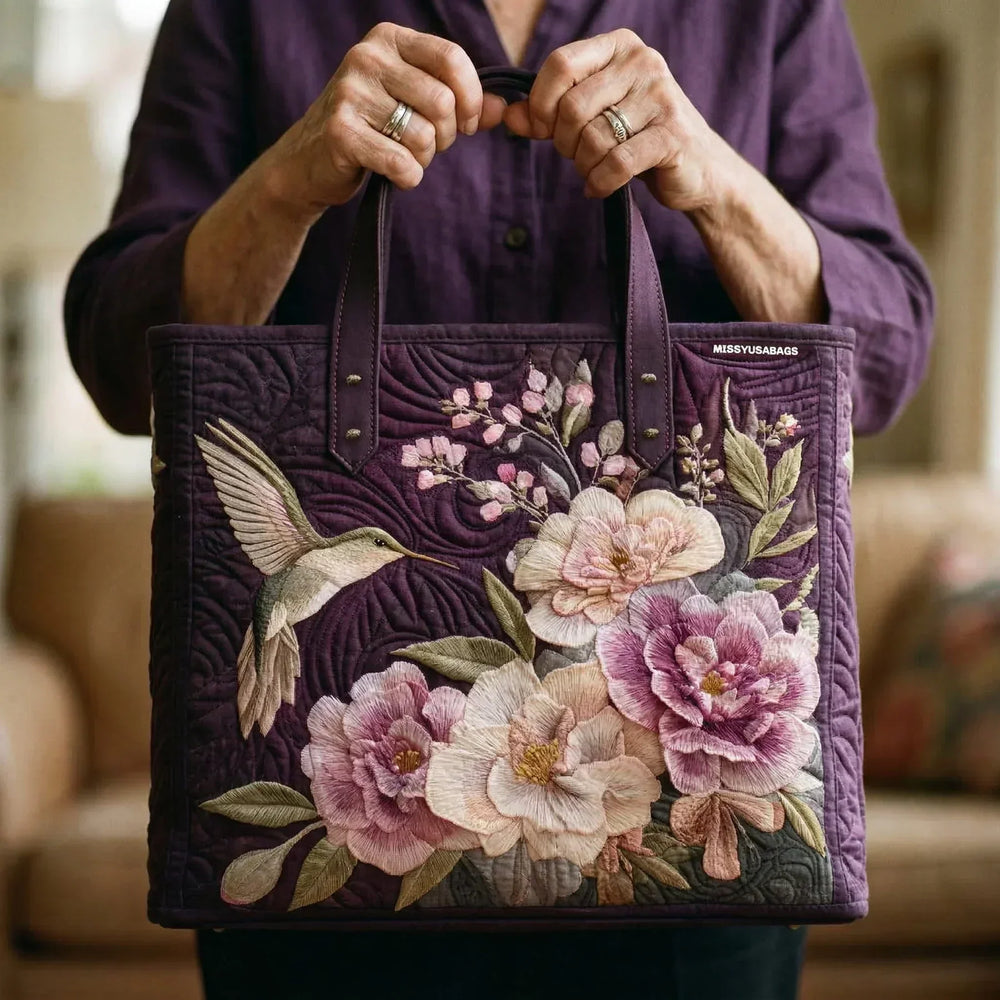 Borsa Artigianale – Colibrì e Orchidea, foto 2