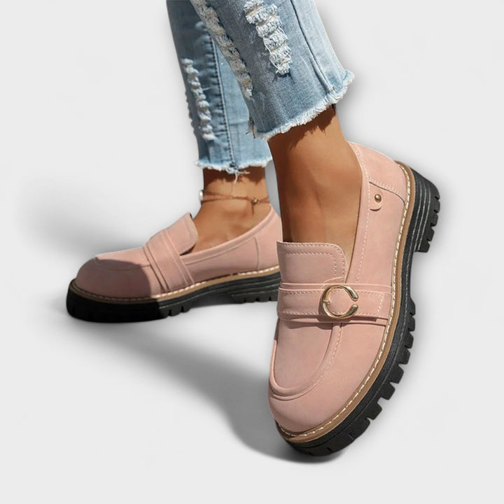 Mocassini Casual a Punta Tonda Carlotta – colore Rosa