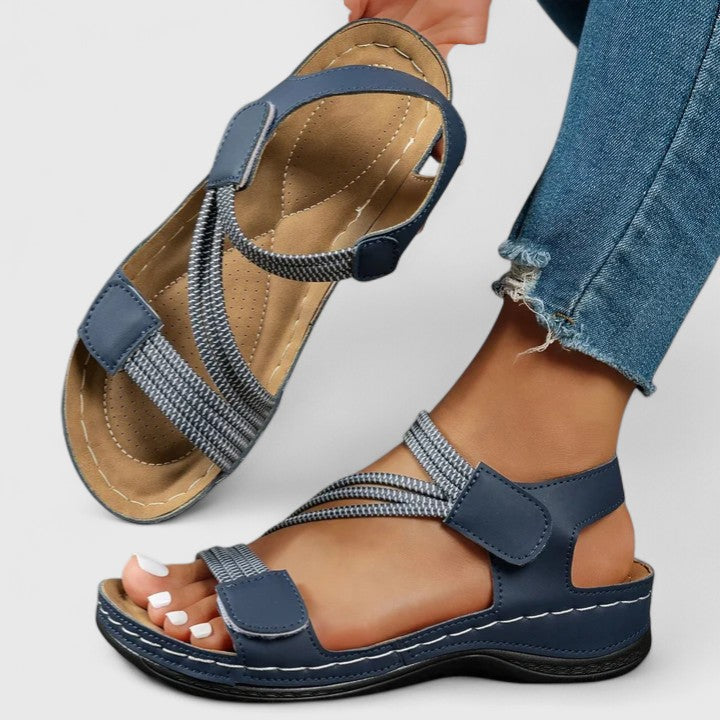 Sandali Ortopedici Confortevoli Carlotta – colore Blu