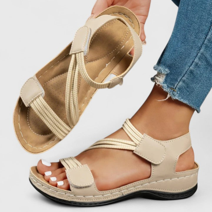 Sandali Ortopedici Confortevoli Carlotta – colore Kaki