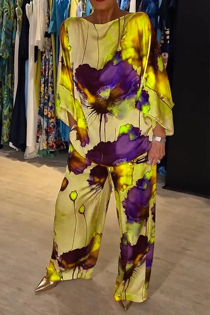 Set Stampato Chic Caterina – colore Giallo