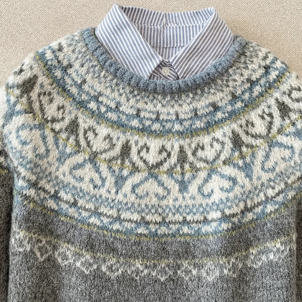 Maglione vintage chic in maglia Cecilia