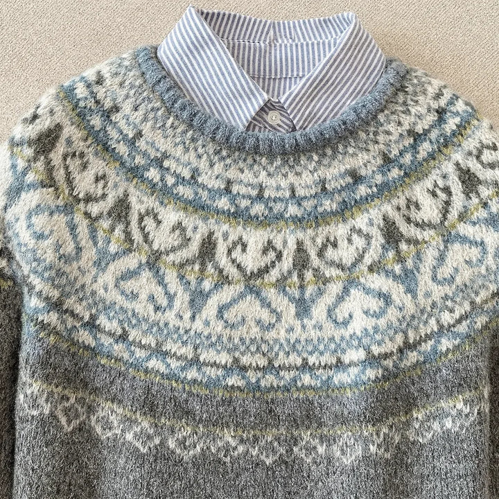 Maglione vintage chic in maglia Cecilia
