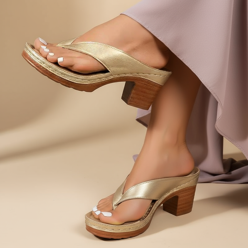 Sandali eleganti e rilassati Cecilia – colore Champagne