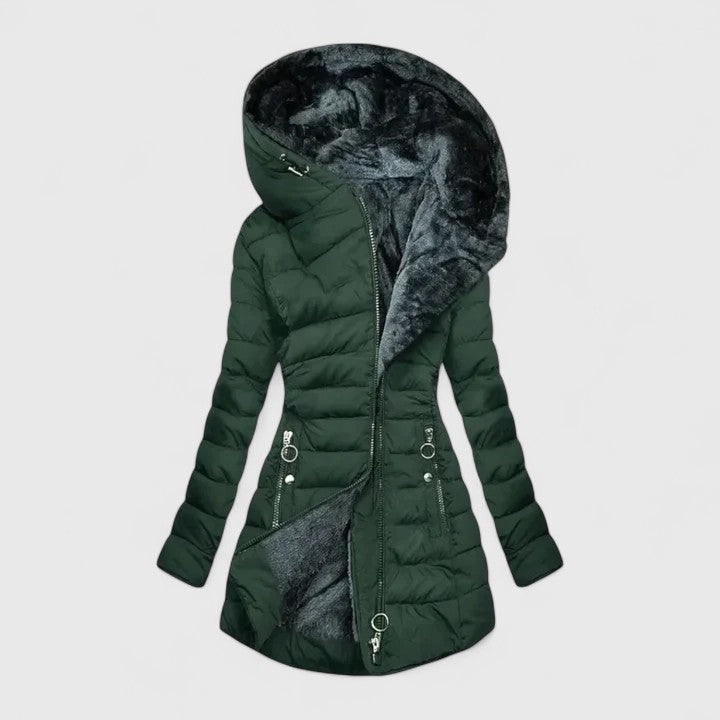 Cappotto Confortevole Diana – colore Verde Scuro