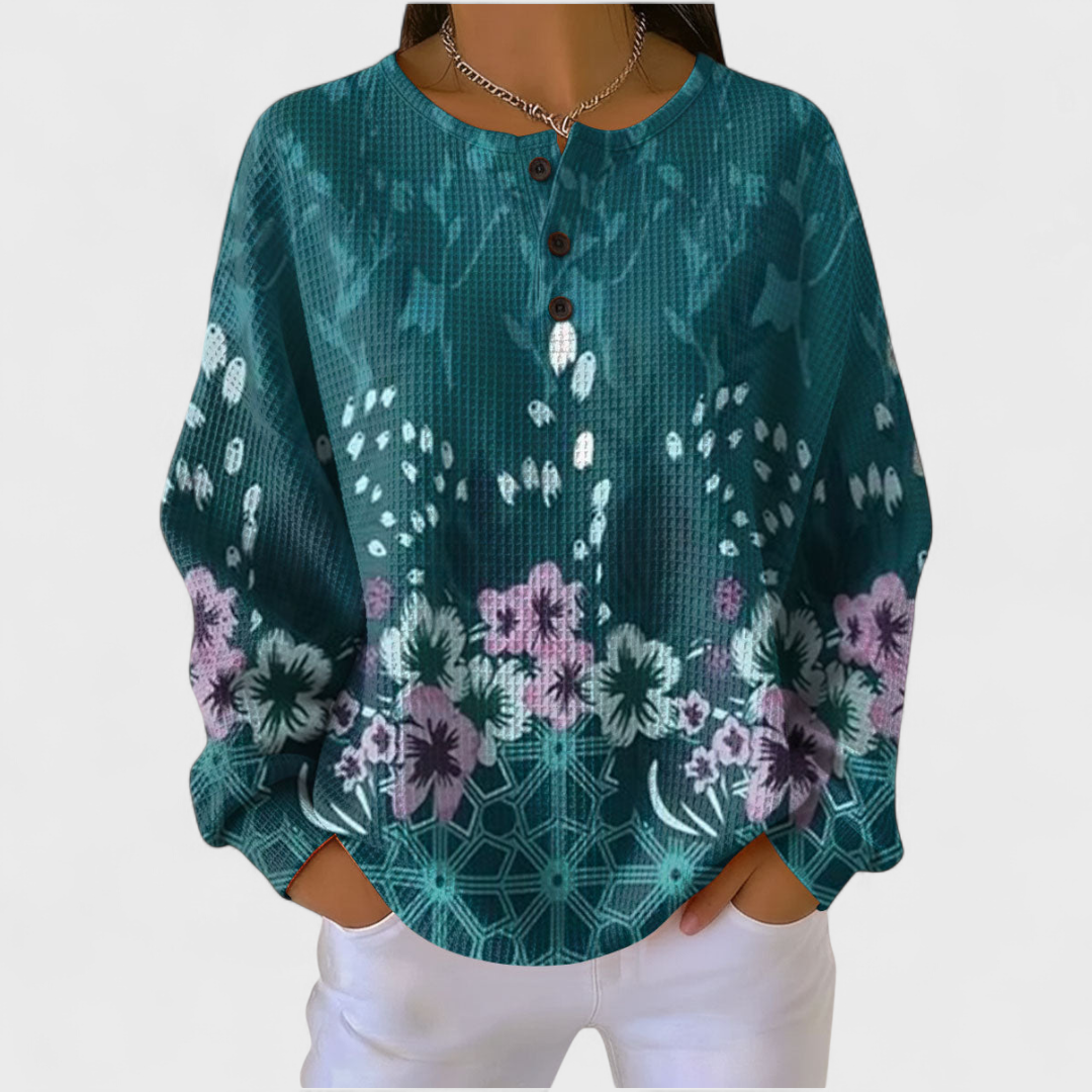 Felpa con stampa floreale Elena – colore Multicolore