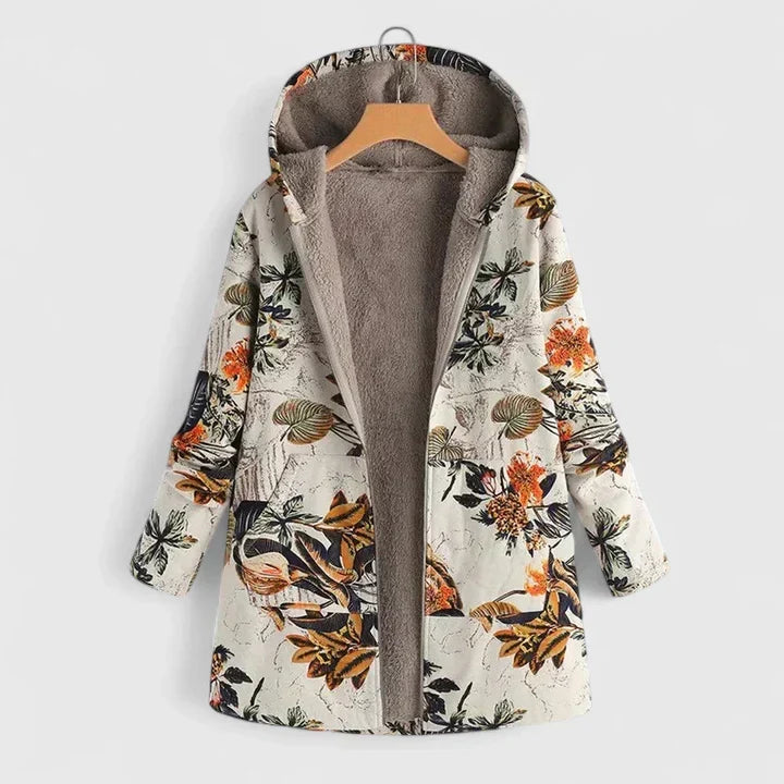 Giacca Confortevole Emma – colore Beige Floreale