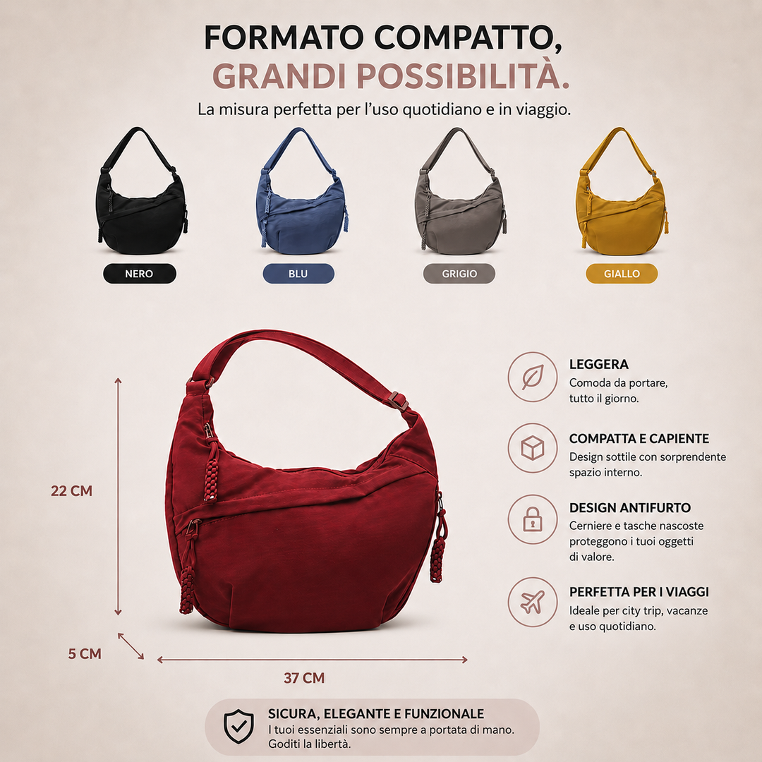Gioia – Borsa a Spalla Arancione, foto 3