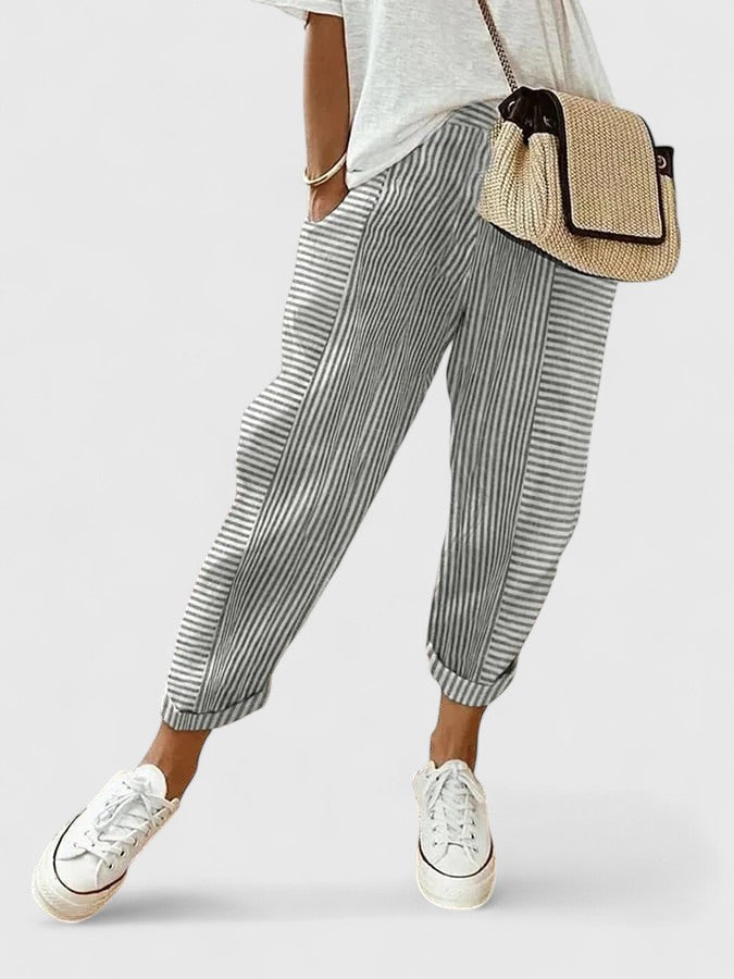 Pantaloni Confortevoli Giulia – colore Grigio Chiaro