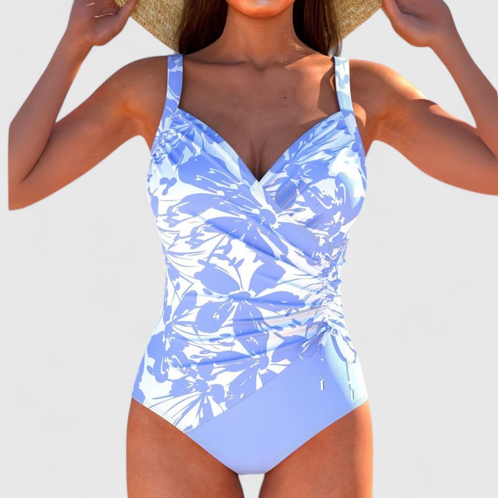Costume da bagno sofisticato Greta – colore Blu chiaro