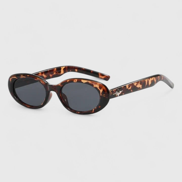 Occhiali da sole eleganti Greta – colore Leopardo Grigio