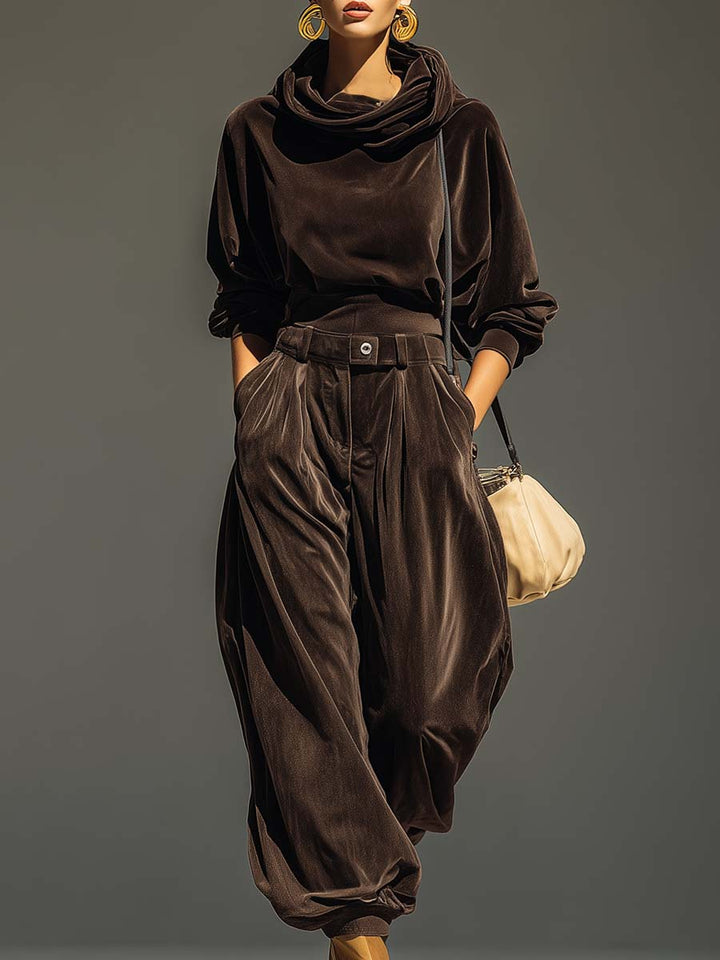 Ivonne | Completo boho con top ampio e pantaloni fluidi