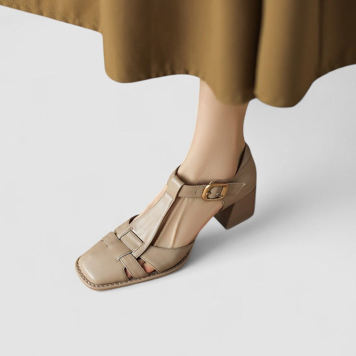 Sandali ortopedici cinturino a T Lea – colore Beige