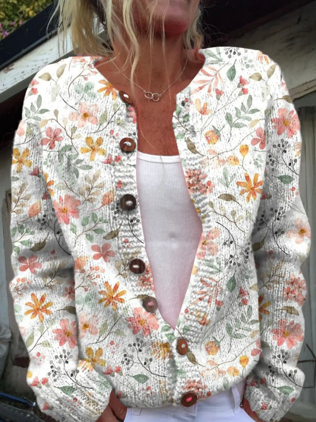 Liana | Cardigan a fiori acquerello