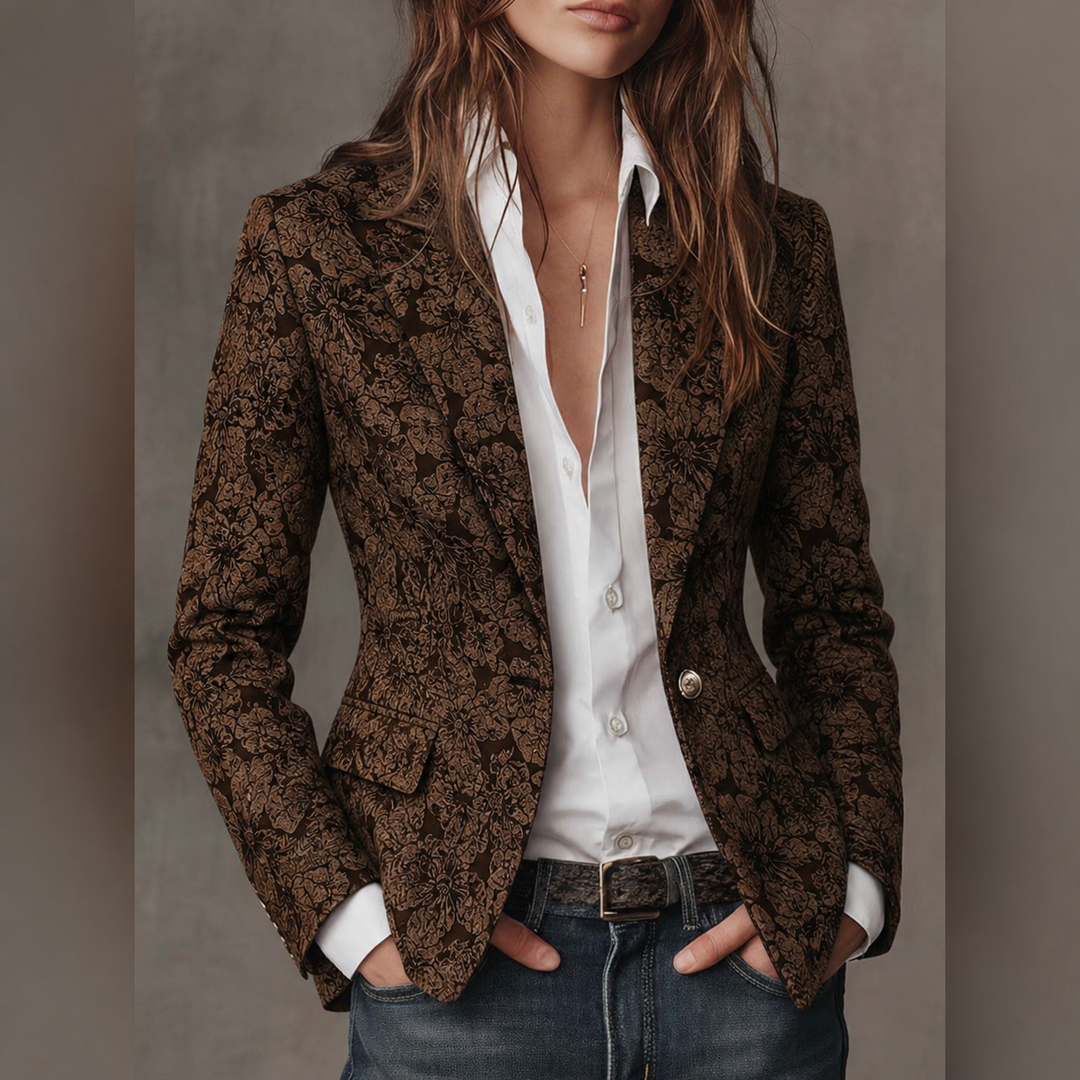 Loretta | Blazer aderente in jacquard