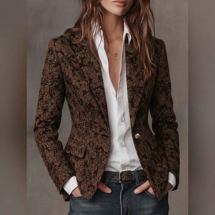 Loretta | Blazer aderente in jacquard