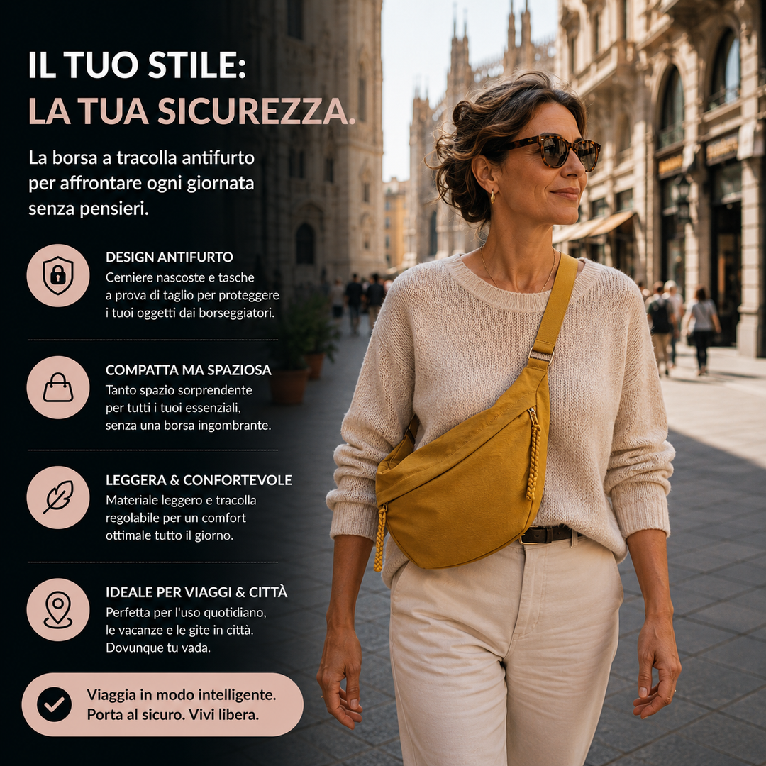Luce – Borsa a Spalla Ocra, foto 2