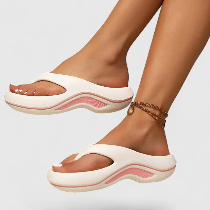 Sandali leggeri da infilare Margherita – colore Bianco/Rosa