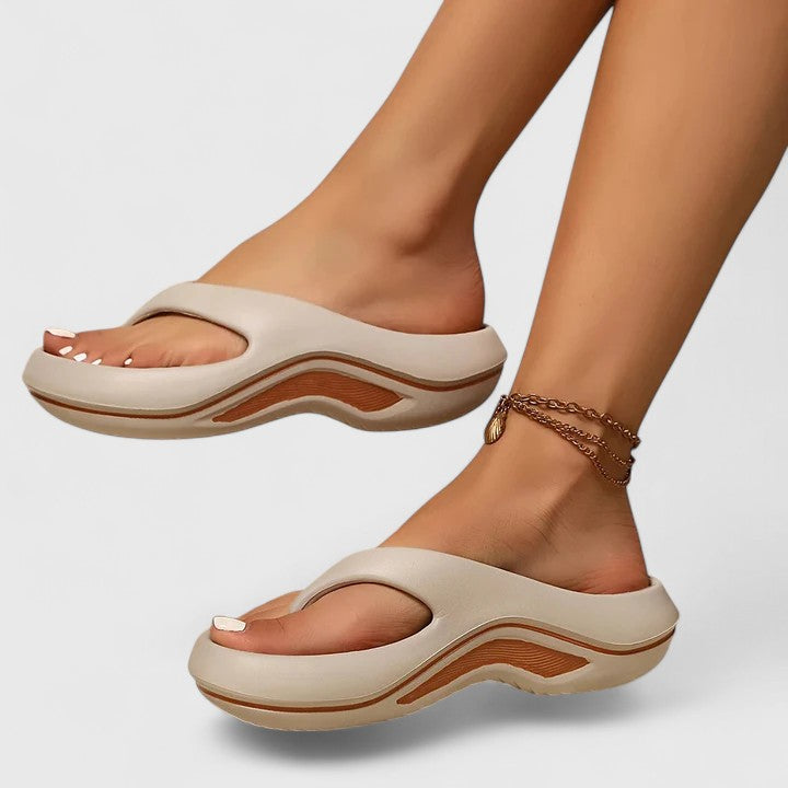 Sandali leggeri da infilare Margherita – colore Grigio/Marrone