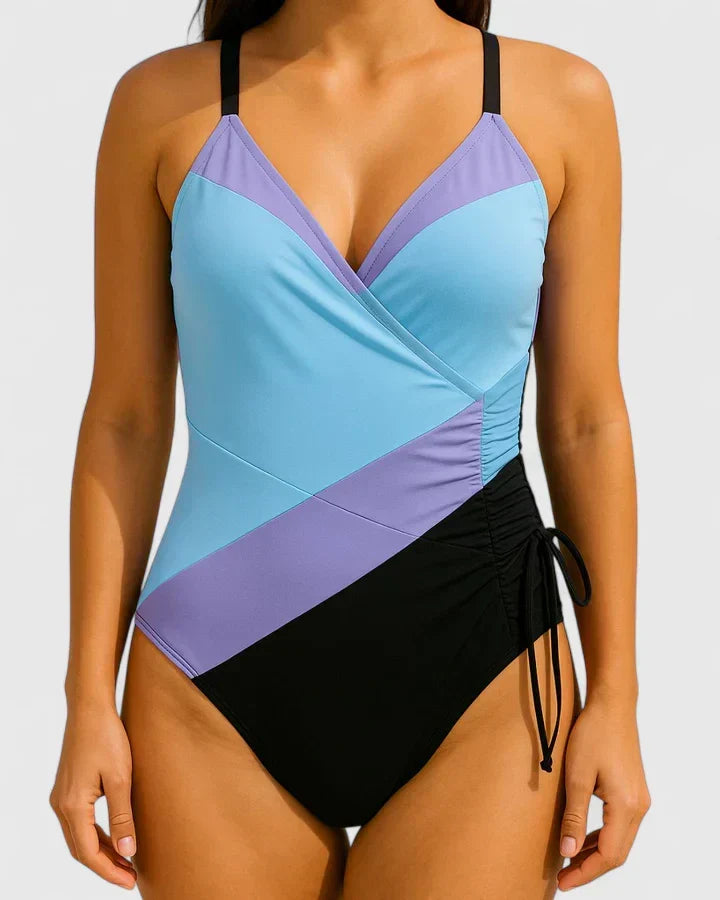 Costume da bagno elegante Martina – colore Strisce Blu