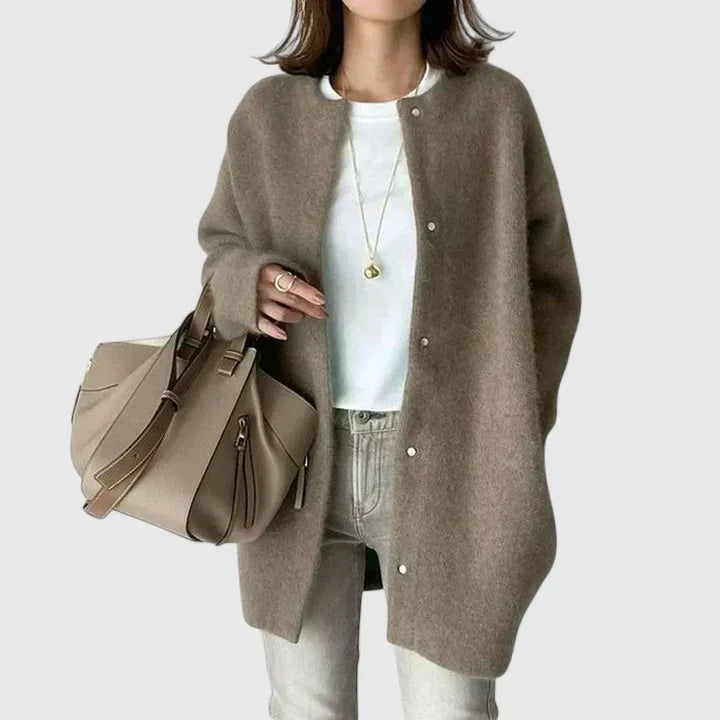 Giacca Confortevole Matilde – colore Grigio Chiaro