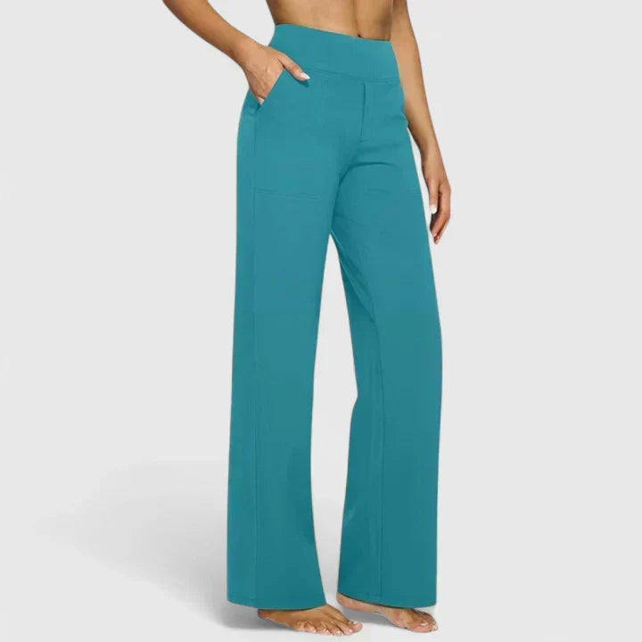 Pantaloni Confortevoli Matilde – colore Turchese