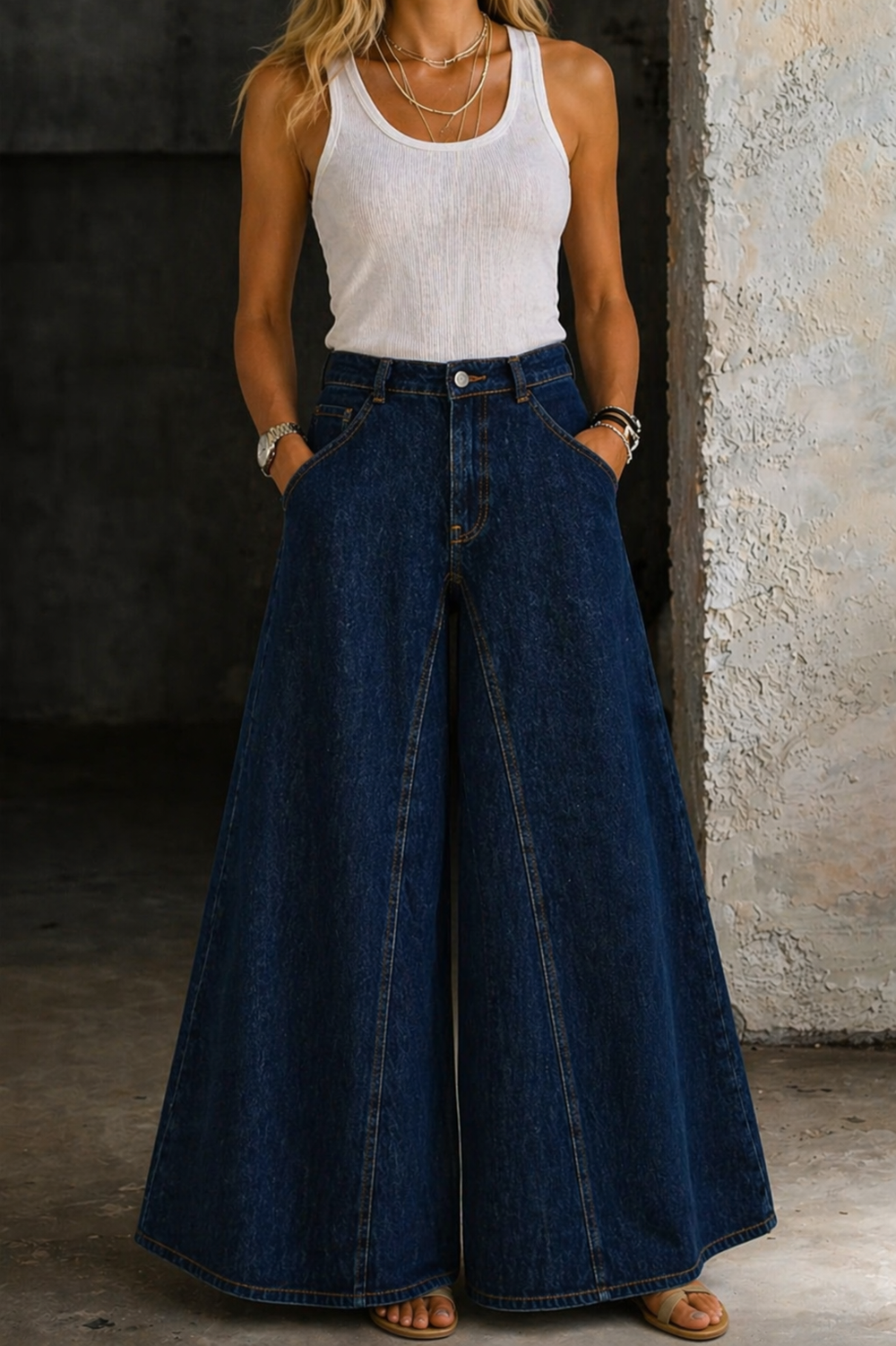 Jeans a vita alta Noemi – colore Blu navy