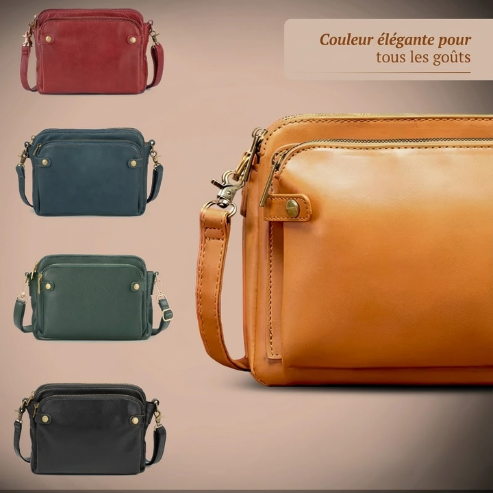 Borsa in pelle classica Penelope – colore Rosso