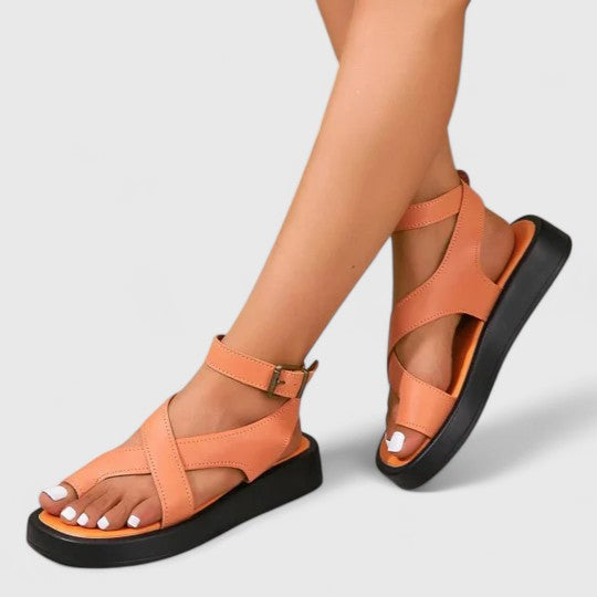 Sandali con piattaforma Rebecca – colore Arancione