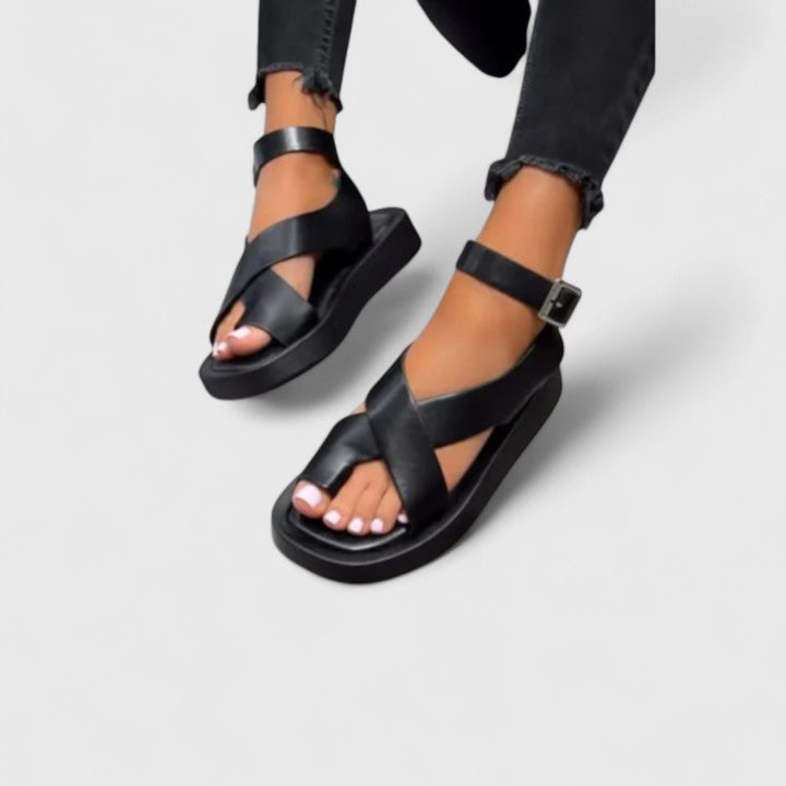 Sandali con piattaforma Rebecca – colore Nero