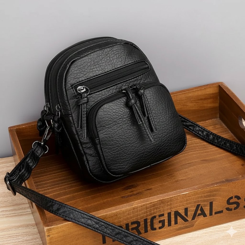 Borsa in pelle Semplicità Sara – colore Nero