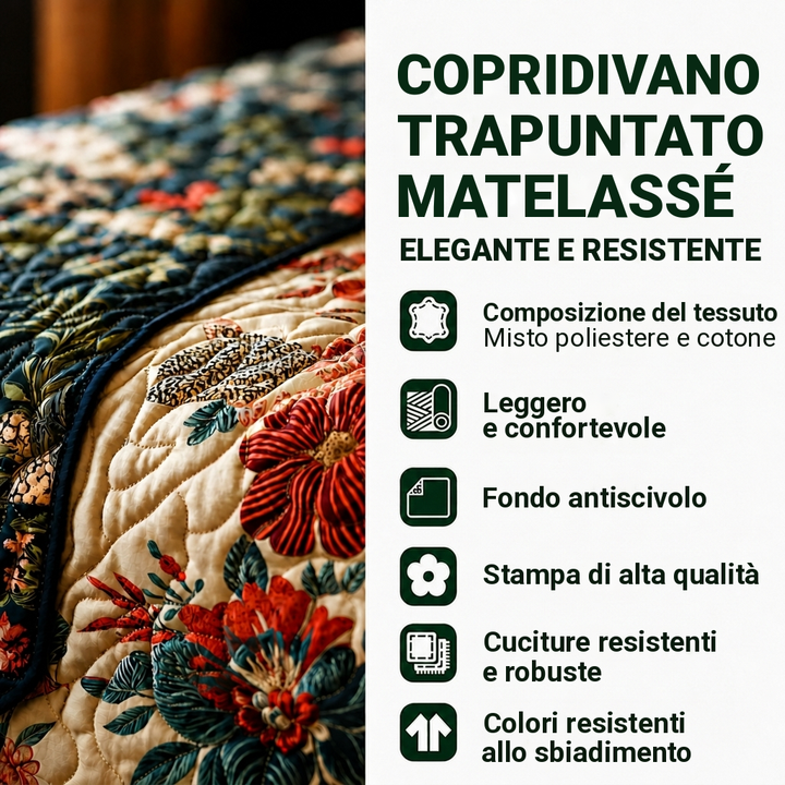 Sofia – Copridivano Trapuntato Prato Selvatico, foto 2