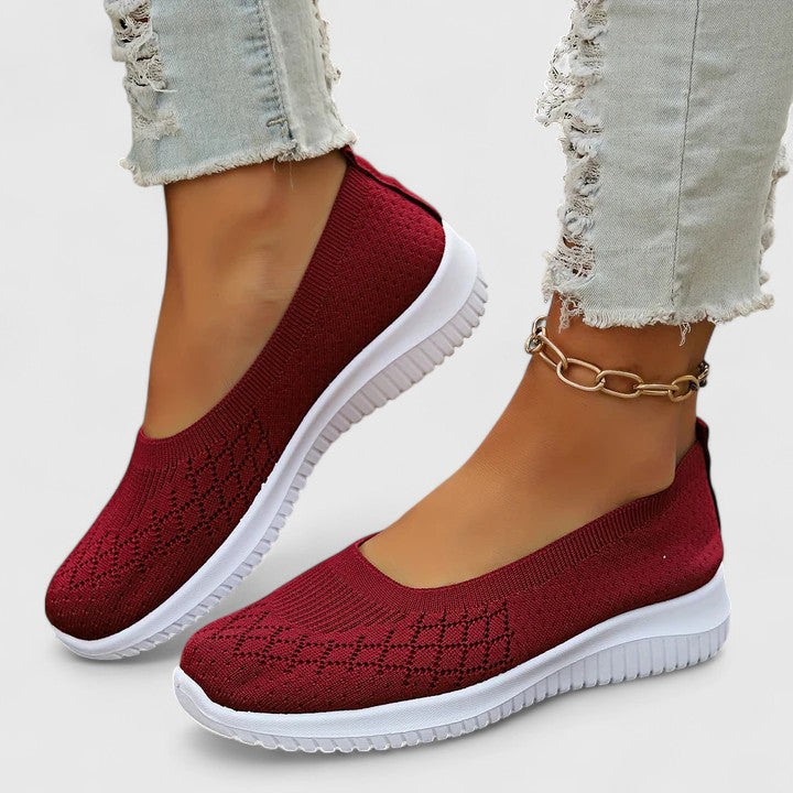 Scarpe Ortopediche Slip-On Sofia – colore Rosso